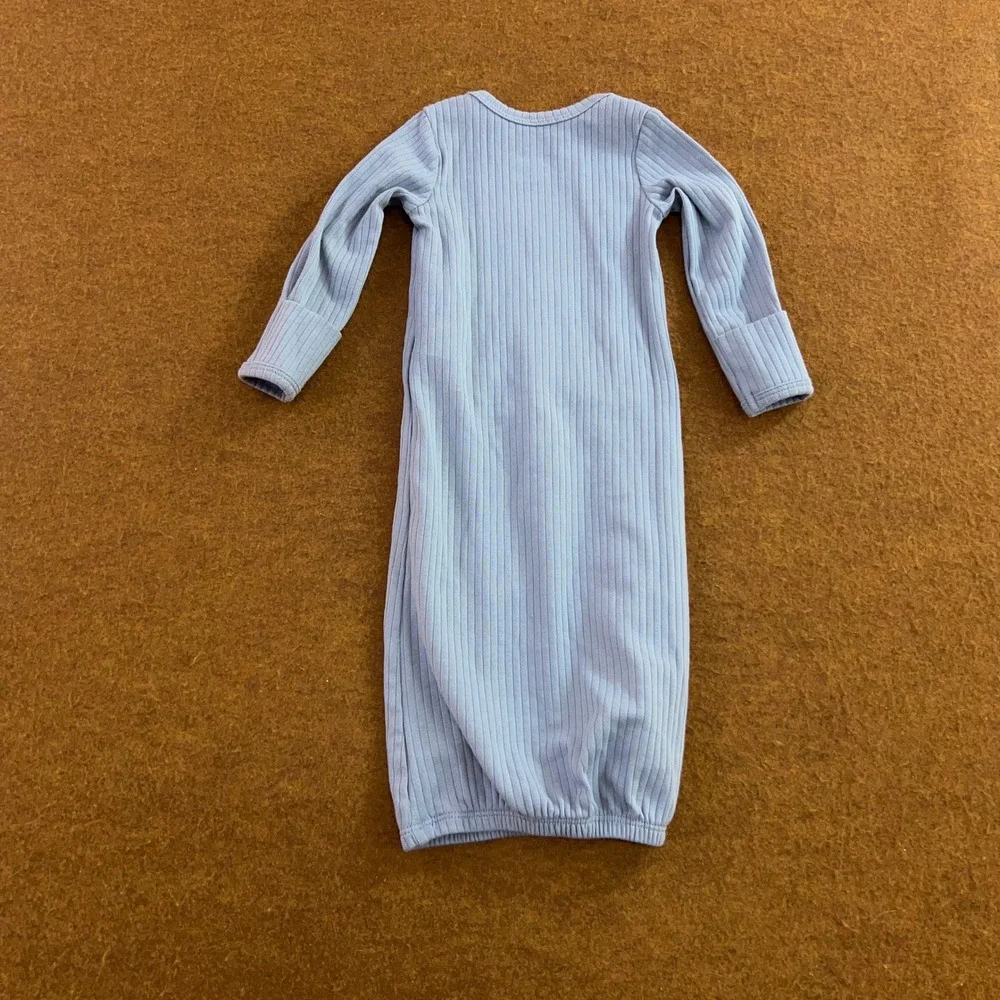 Carter's Unisex Newborn NB Cream Blue Lucky Graphic Romper and Gown 2 Pieces New